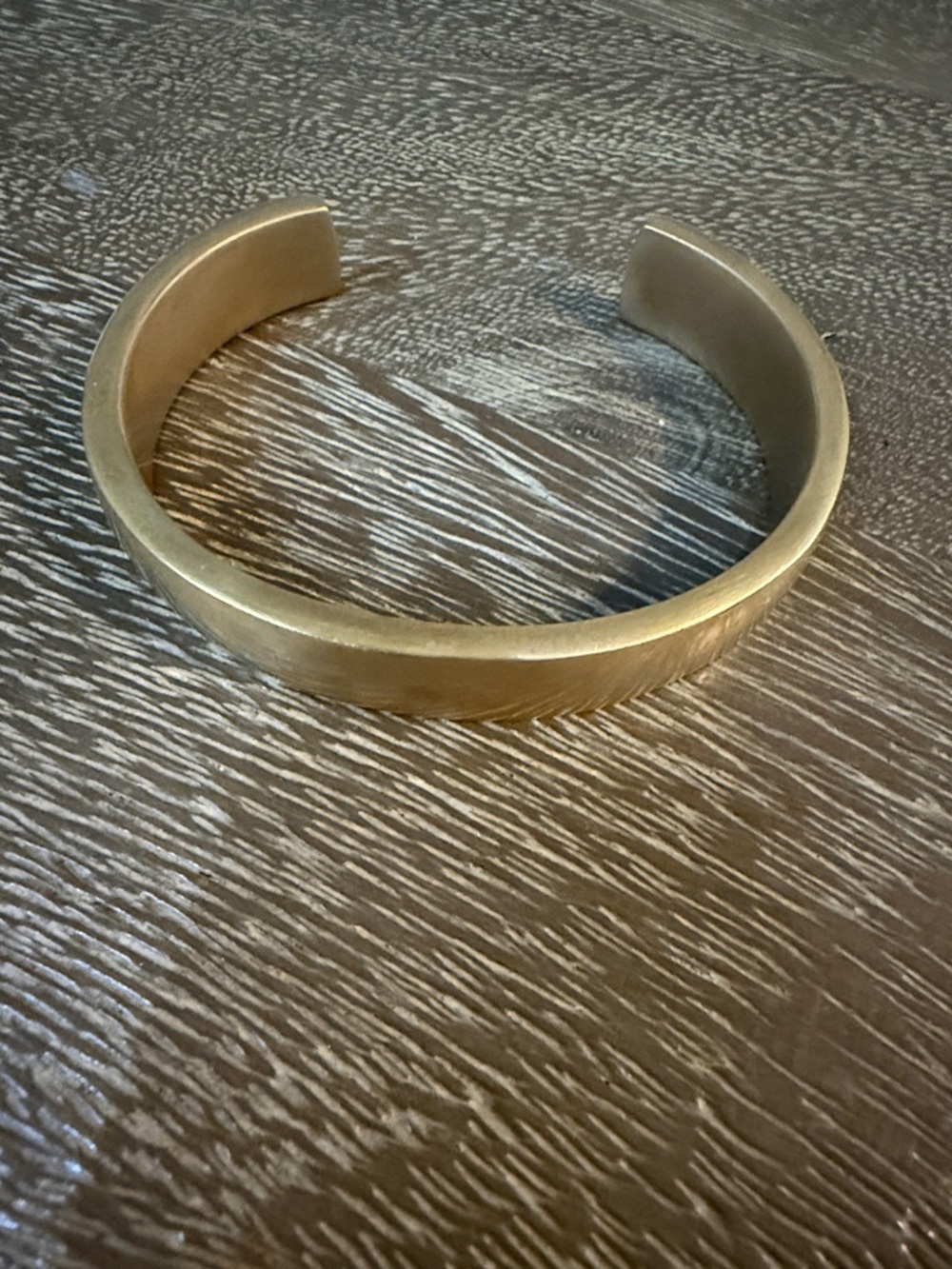 Brass Bangle - Gold Tone Cuff Bracelet